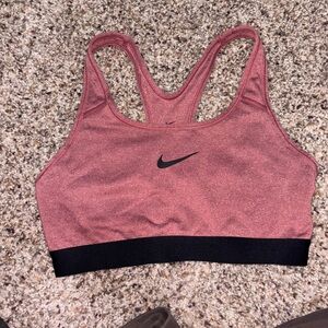 Nike Women's Rose Sports Bra with Black Band